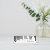 Steigungs-Oberseiten-in die Stadt horizontales Mini Visitenkarte (Stehend Vorderseite)