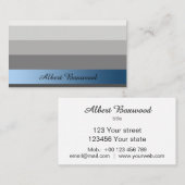 Steigungs-Silber mit blauem Visitenkarte (Vorne/Hinten)