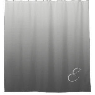 Steigungs-Silber mit kundenspezifischem Monogramm Duschvorhang