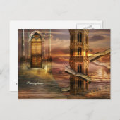 steil ansteigende Türme Postkarte (Vorne/Hinten)