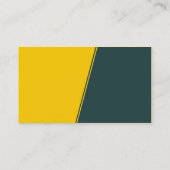 Steile Steigung - Amber und Grün grau Visitenkarte (Rückseite)