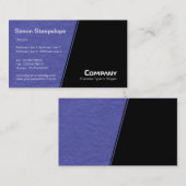 Steile Steigung - blaue, glatte Papierstruktur Visitenkarte (Vorne/Hinten)