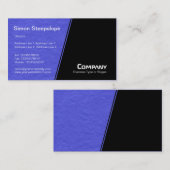 Steile Steigung - mittlere blaue, glatte Papierstr Visitenkarte (Vorne/Hinten)