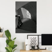 Steile Treppe hinunter Poster (Heimbüro)