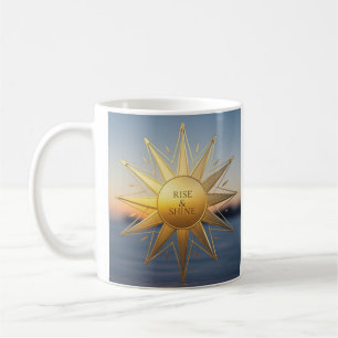 Steile und glänzende geometrische goldene Sterne Kaffeetasse