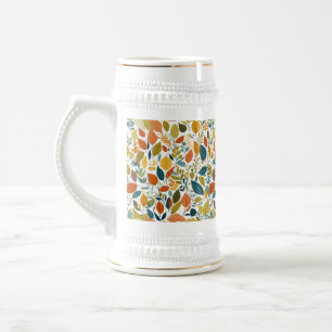 Stein 22 oz - Blätter und Naturmuster Bierglas