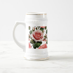 Stein 22 oz - Floral Bouquet Design Bierglas