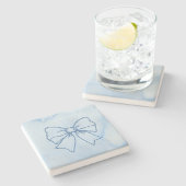 Stein-Achterschleife Steinuntersetzer (Seitenansicht)