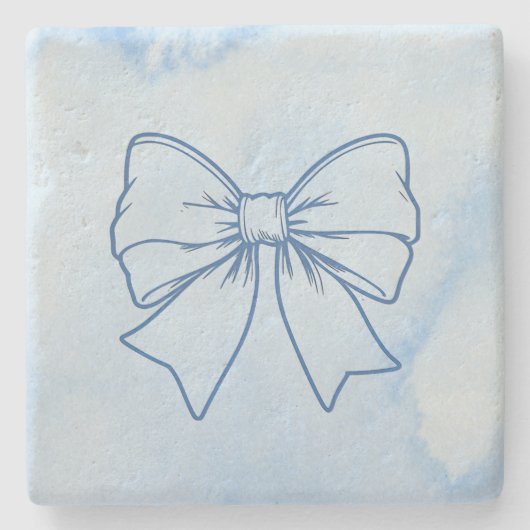 Stein-Achterschleife Steinuntersetzer (Vorderseite)