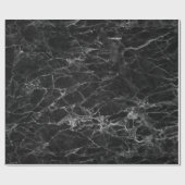 Stein aus schwarzem Marmor mit grau Geschenkpapier (Flach)