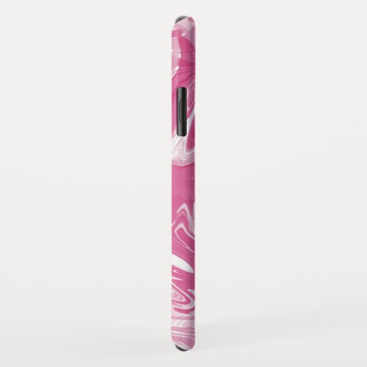 Stein aus weißem und rosa Marmor Case-Mate iPhone Hülle (Hinten/Rechts)