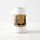 Stein -Beer Yoga Stein Bierglas (Vorderseite Links)