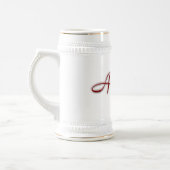 Stein - besonders angefertigt bierglas (Links)