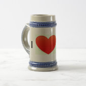 Stein Bier der Liebe I Bierglas (Vorderseite Links)