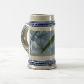 Stein Blue Floral Hydrangea Blume Steins Bierglas (Vorderseite Links)