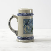 Stein Blue Floral Hydrangea Blume Steins Bierglas (Links)