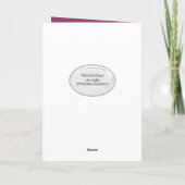 Stein-Bouquet zum Geburtstag Karte (Rückseite)