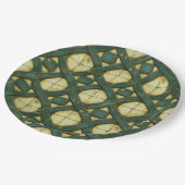Stein-Celtic-Weave Pappteller (Schrägansicht)