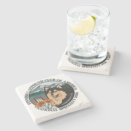 Stein-Coaster-Farbe Steinuntersetzer (Seitenansicht)