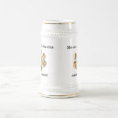 Stein der Beherrschung +3 (für sie) Bierglas (Mittel)