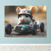 Stein, der Renner Leinwanddruck (Insitu (Holzboden))