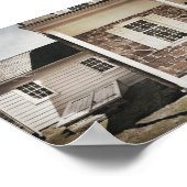 Stein Farmhaus Druck Poster (Ecke)
