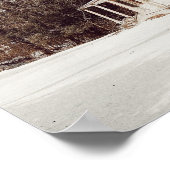 Stein-Farmhaus-Druck Poster (Ecke)