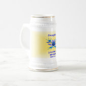 Stein - Gefühl gebraten? Bierglas (Vorderseite Links)