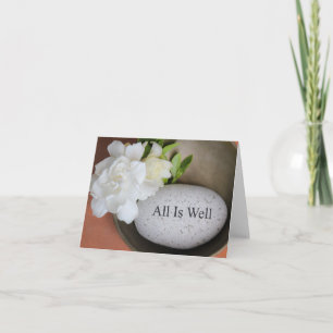 Stein graviert, alles gut - Note Card Karte