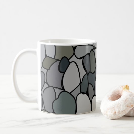 Stein Kiesel Modern Kaffeetasse (Mit Donut)