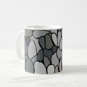 Stein Kiesel Modern Kaffeetasse (Vorderseite Links)