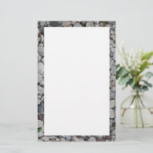 Stein-/Kiesgrenze stationär Briefpapier (Stehend Vorderseite)