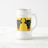 Stein Krug mit Flagge des Kantons Uri, Schweiz Bierglas (VorderseiteRechts)
