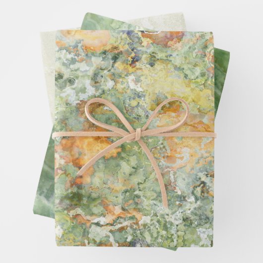 Stein-Marmor-Design Wrapping Paper Sheets Geschenkpapier Set (Beispiel)