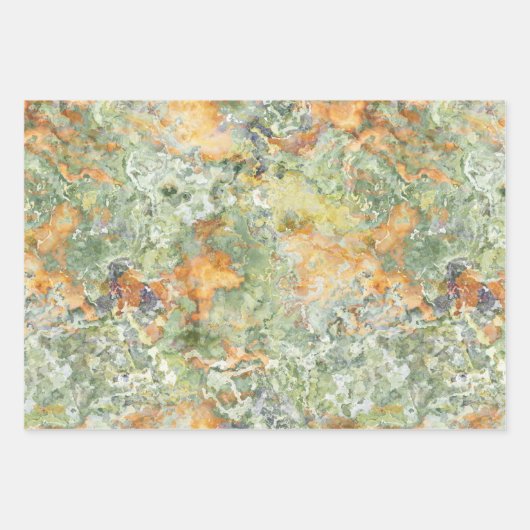 Stein-Marmor-Design Wrapping Paper Sheets Geschenkpapier Set (Vorderseite)