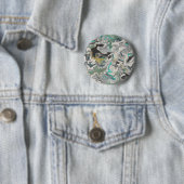 Stein-Marmorierung mit Türkisadern 2 1/4" Rund Button (Beispiel)