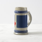 Stein mit Flagge von Toronto, Kanada Bierglas (VorderseiteRechts)