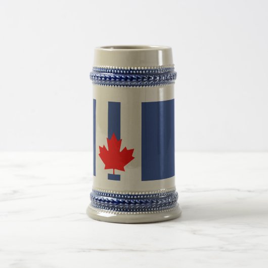 Stein mit Flagge von Toronto, Kanada Bierglas (Mittel)