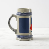 Stein mit Flagge von Toronto, Kanada Bierglas (Links)