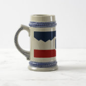 Stein mit Flagge von Utah, USA Bierglas (Links)