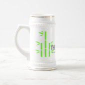 Stein Mug(Weiß/Gold) Bierglas (Links)