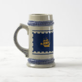 Stein Mug with Flag of Quebec City, Canada Bierglas (Links)