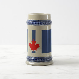 Stein Mug with Flag of Toronto, Canada Bierglas