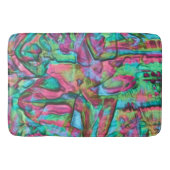 Stein oder geruchelt mit sanft seidigen Farbtönen Badematte (Vorderseite)