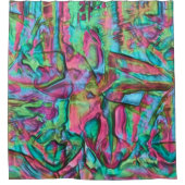 Stein oder geruchelt mit sanft seidigen Farbtönen Duschvorhang (Vorderseite)