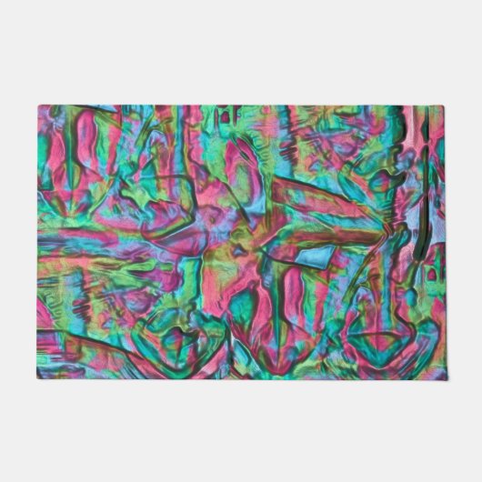 Stein oder geruchelt mit sanft seidigen Farbtönen Fußmatte (Vorderseite)