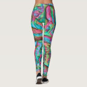 Stein oder geruchelt mit sanft seidigen Farbtönen Leggings (Rückseite)