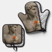 Stein Ofenhandschuh & Topflappen-Set (Vorderseite/Rückseite)