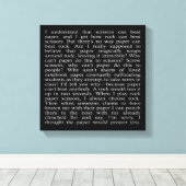 Stein, Papier, Schere Leinwanddruck (Insitu (Holzboden))