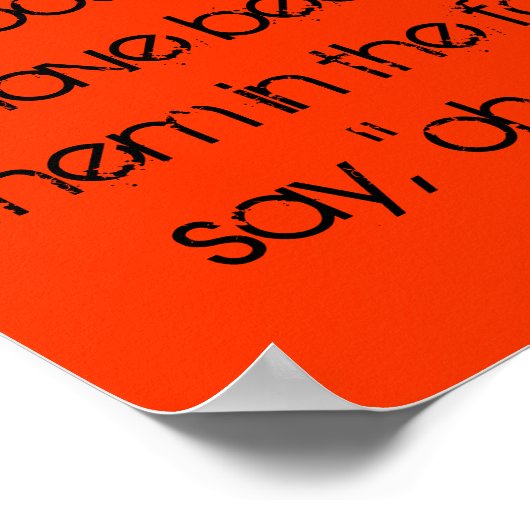 Stein, Papier, Stein. Poster (Ecke)